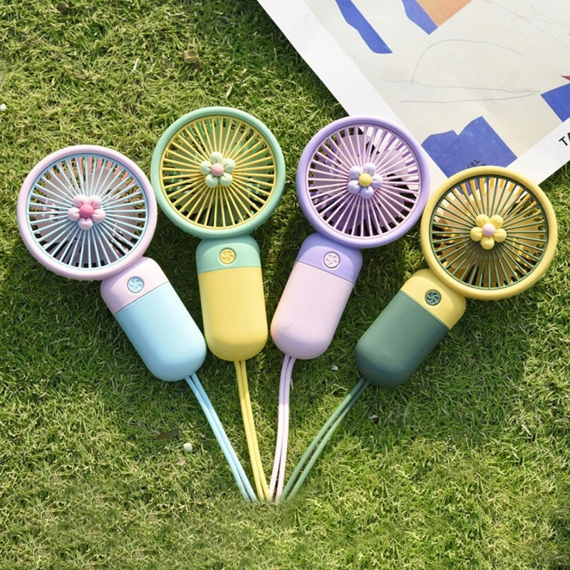 Summer Handheld USB Mini Fan, Portable and Multifunctional